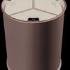 Papelera Triselectiva Inox Satinado Cubos Negros 3X3.3L